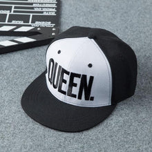 Load image into Gallery viewer, KING QUEEN Baseball Cap Snapback Black Couple Lover