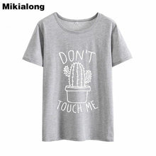 Load image into Gallery viewer, DON'T TOUGH ME Cactus T shirt Women