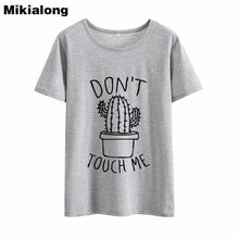 Load image into Gallery viewer, DON'T TOUGH ME Cactus T shirt Women
