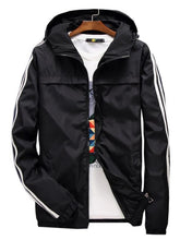 Load image into Gallery viewer, yizlo jacket windbreaker men women jaqueta masculina striped college jackets