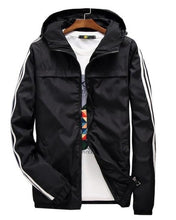 Load image into Gallery viewer, yizlo jacket windbreaker men women jaqueta masculina striped college jackets
