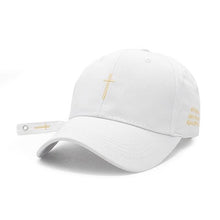 Load image into Gallery viewer, Cross Belt Baseball Cap Black Embroidery Letter Snapback Hat