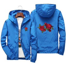 Load image into Gallery viewer, men women jacket windbreaker rose jackets