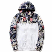 Load image into Gallery viewer, Floral Bomber Jacket Men Hip Hop Slim Fit