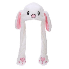 Load image into Gallery viewer, Lovely Baby Kids Cartoon Plush Moving Ears Rabbit Hats Toys Funny Adults