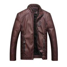 Load image into Gallery viewer, Men Leather Suede Jacket