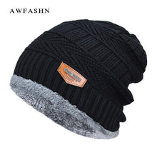 Load image into Gallery viewer, Winter Cap For Man knitted Cap Boys Thicken Hedging Cap