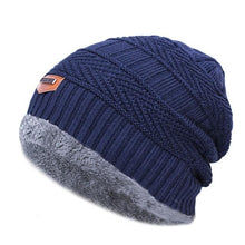Load image into Gallery viewer, Winter Cap For Man knitted Cap Boys Thicken Hedging Cap