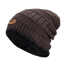 Load image into Gallery viewer, Winter Cap For Man knitted Cap Boys Thicken Hedging Cap