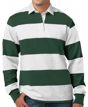 Load image into Gallery viewer, Mens Premium Long Sleeve Rugby Polo Shirt