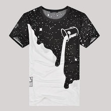 Load image into Gallery viewer, Milk Poured Pattern Inverted Milk 3D T shirt
