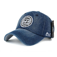 Load image into Gallery viewer, Snapback cap demin baseball cap 5 color Jean badge embroidery hat