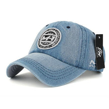 Load image into Gallery viewer, Snapback cap demin baseball cap 5 color Jean badge embroidery hat
