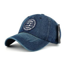 Load image into Gallery viewer, Snapback cap demin baseball cap 5 color Jean badge embroidery hat