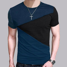 Load image into Gallery viewer, Mens T Shirt Slim Fit Crew Neck