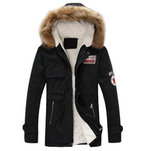 Load image into Gallery viewer, Parka Men Coats 2019 Winter Jacket Men Slim Thicken Fur Hooded