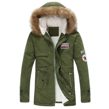 Load image into Gallery viewer, Parka Men Coats 2019 Winter Jacket Men Slim Thicken Fur Hooded
