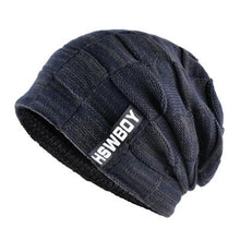 Load image into Gallery viewer, Winter Hat knitted wool beanies men Hip-Hop cap