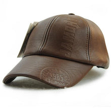 Load image into Gallery viewer, Xthree New fashion high quality fall winter men leather hat Cap