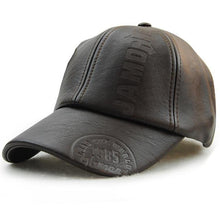 Load image into Gallery viewer, Xthree New fashion high quality fall winter men leather hat Cap