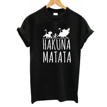 Load image into Gallery viewer, Hakuna Matata letter print Tee shirt