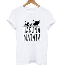 Load image into Gallery viewer, Hakuna Matata letter print Tee shirt
