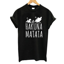Load image into Gallery viewer, Hakuna Matata letter print Tee shirt