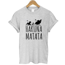 Load image into Gallery viewer, Hakuna Matata letter print Tee shirt