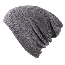Load image into Gallery viewer, Soft Knitted Hat Female Men Cap Women's Cotton Beanies
