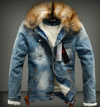 Load image into Gallery viewer, Jeans Jacket Coat Thick Style Coats