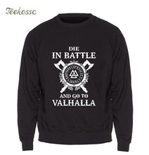 Load image into Gallery viewer, Odin Vikings Sweatshirt Men Die In Battle And Go To Valhalla Hoodie