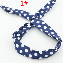Load image into Gallery viewer, Cute Dots Bunny Rabbit Ear Ribbon Headwear Hairband