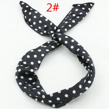 Load image into Gallery viewer, Cute Dots Bunny Rabbit Ear Ribbon Headwear Hairband