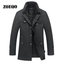 Load image into Gallery viewer, New Winter Wool Coat Slim Fit Jackets