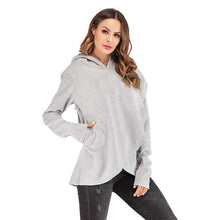 Load image into Gallery viewer, Women Letter Embroidered Pocket Hoodie