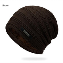 Load image into Gallery viewer, Gray Double-Layer Acrylic Velvet Beanie Hat Winter Warm