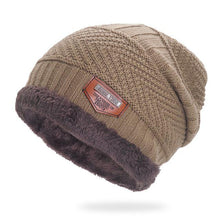 Load image into Gallery viewer, Gray Double-Layer Acrylic Velvet Beanie Hat Winter Warm