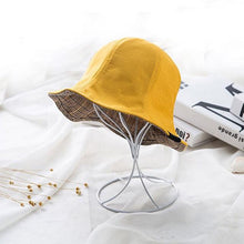 Load image into Gallery viewer, Summer girl cap double-sided sun Hat wild students solid color