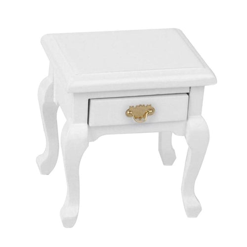 White Doll House Bedside Cabinet Wooden Furniture Lockers