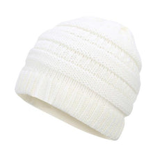 Load image into Gallery viewer, Ponytail Beanie Hat Women Winter Cap Soft Knit Crochet Hats