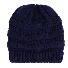 Load image into Gallery viewer, Ponytail Beanie Hat Women Winter Cap Soft Knit Crochet Hats