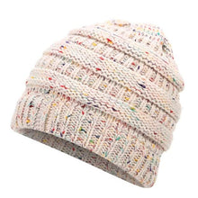 Load image into Gallery viewer, Ponytail Beanie Hat Women Winter Cap Soft Knit Crochet Hats