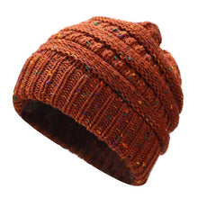 Load image into Gallery viewer, Ponytail Beanie Hat Women Winter Cap Soft Knit Crochet Hats