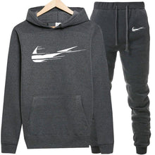 Load image into Gallery viewer, Fleece Hooded Pullover Fashion Brand Hoodies Sweatshirts+Sweatpants Suits