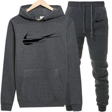 Load image into Gallery viewer, Fleece Hooded Pullover Fashion Brand Hoodies Sweatshirts+Sweatpants Suits