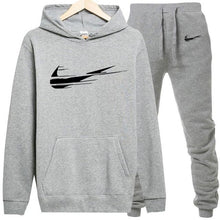 Load image into Gallery viewer, Fleece Hooded Pullover Fashion Brand Hoodies Sweatshirts+Sweatpants Suits