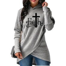 Load image into Gallery viewer, Faith Print Sweatshirt Femmes Sweatshirts