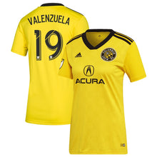 Load image into Gallery viewer, Milton Valenzela Columbus Crew SC Women's 2019 Primary Player Jersey - Yellow