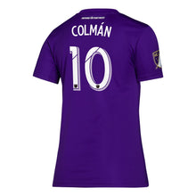 Load image into Gallery viewer, Josué Colmán Orlando City SC Women's 2019 Bring The Noise Player Jersey – Purple