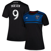 Load image into Gallery viewer, Danny Hoesen San Jose Earthquakes Women's 2019 Primary Player Jersey – Blue